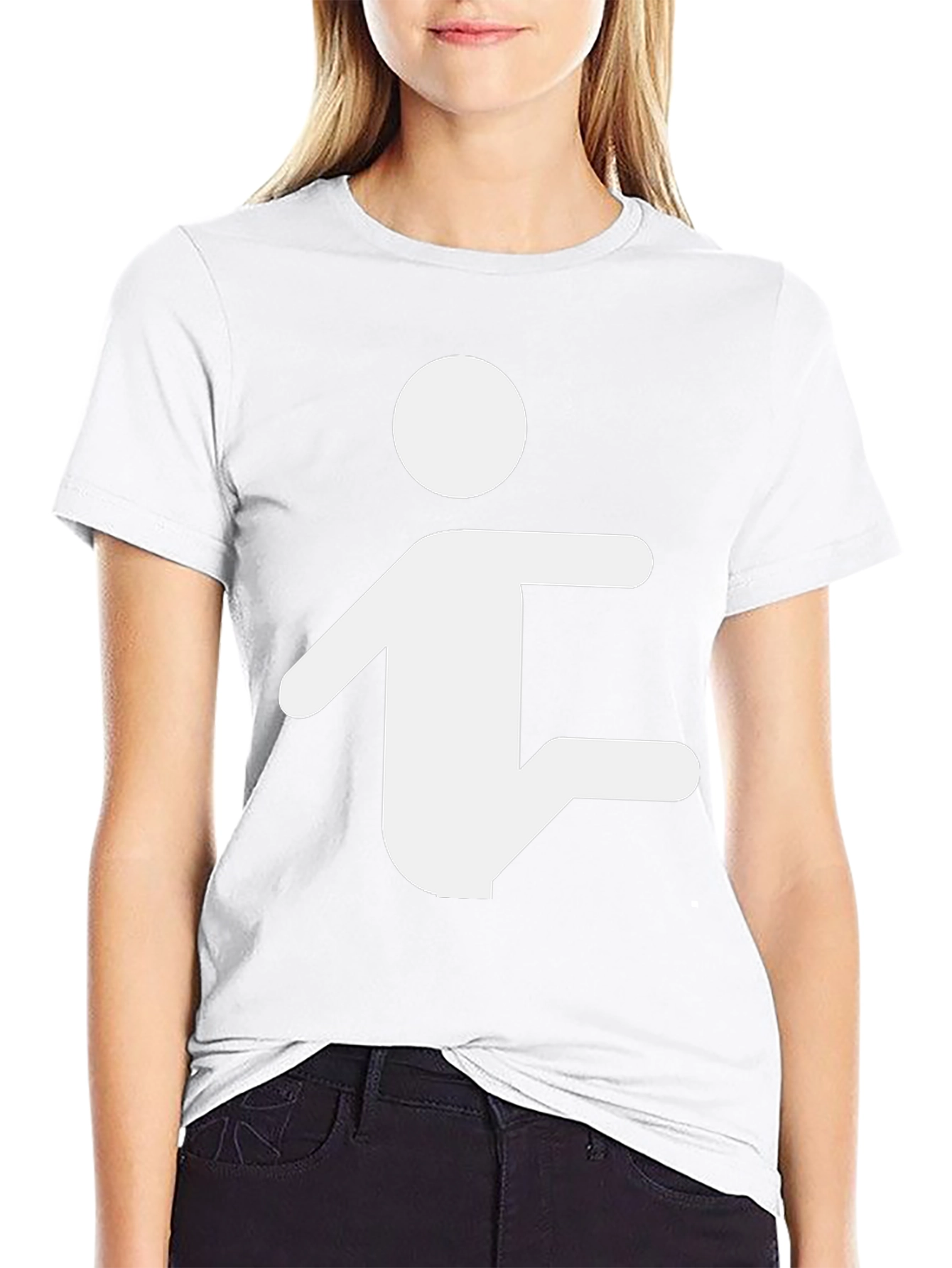 Stick Figure Yoga Pose Graphic T-Shirt