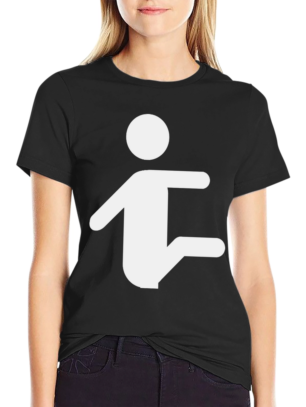 Stick Figure Yoga Pose Graphic T-Shirt