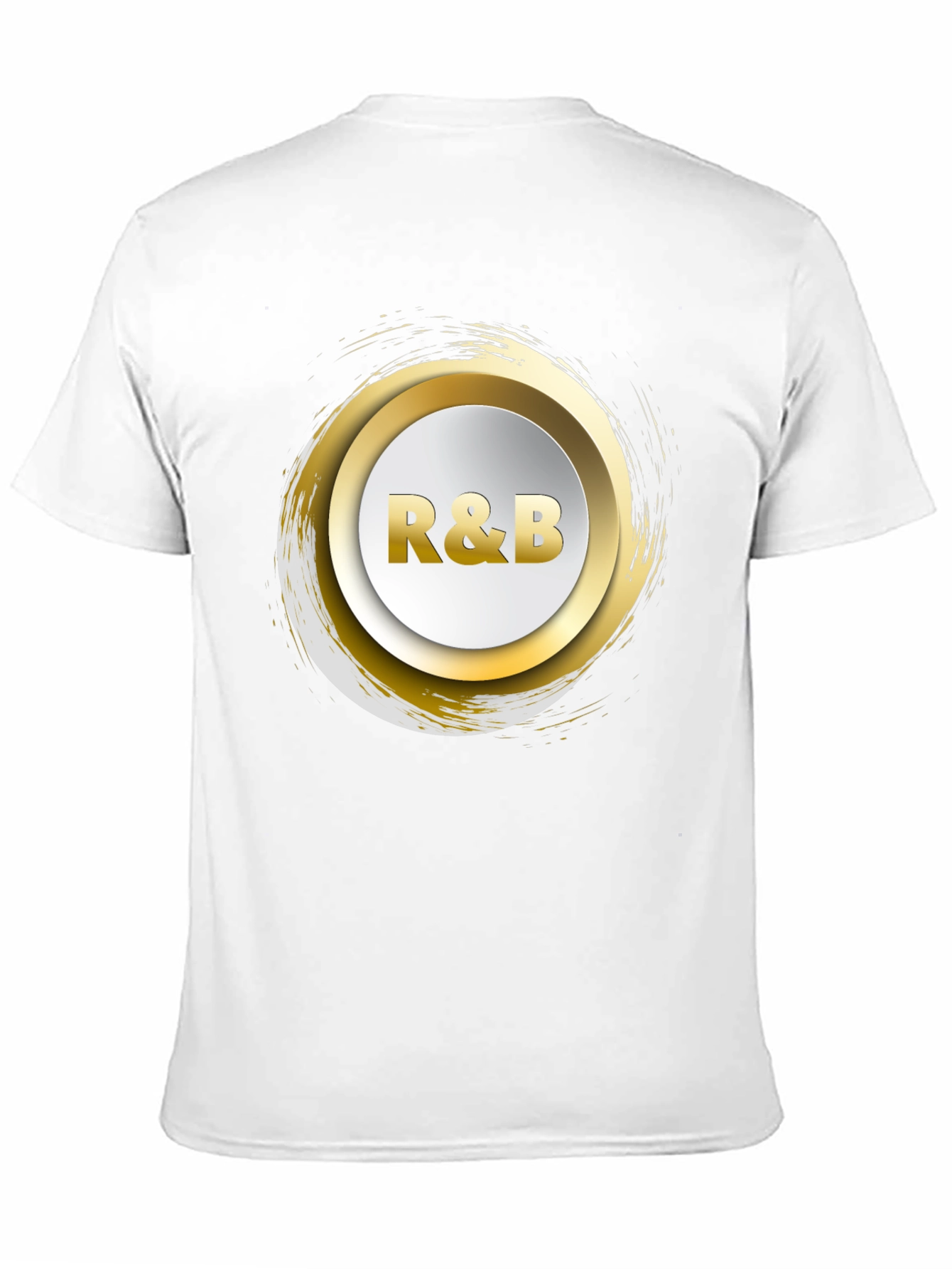 R&B Graphic Tee - Gold Accent Black T-Shirt