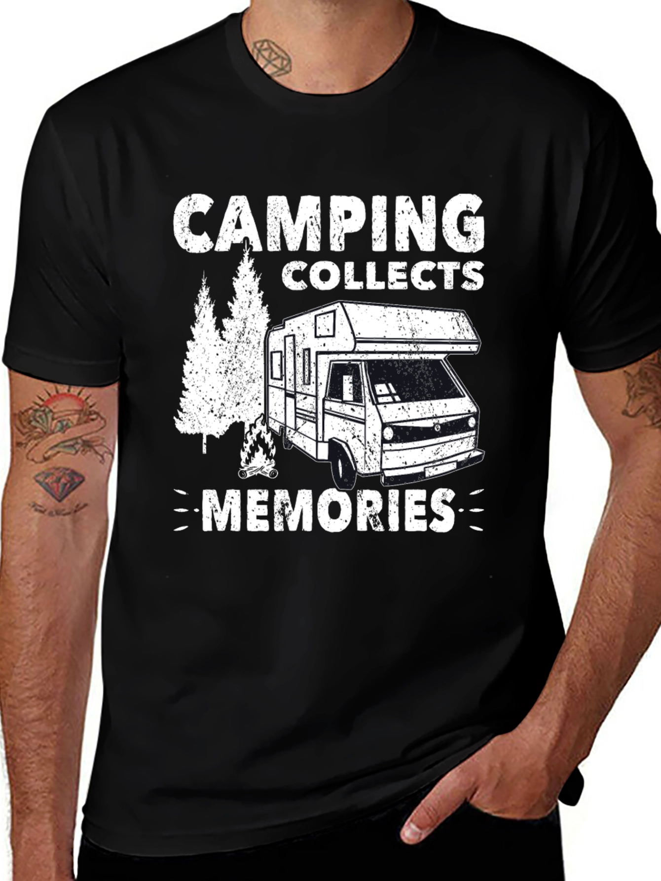 Camping Collects Memories Graphic T-Shirt