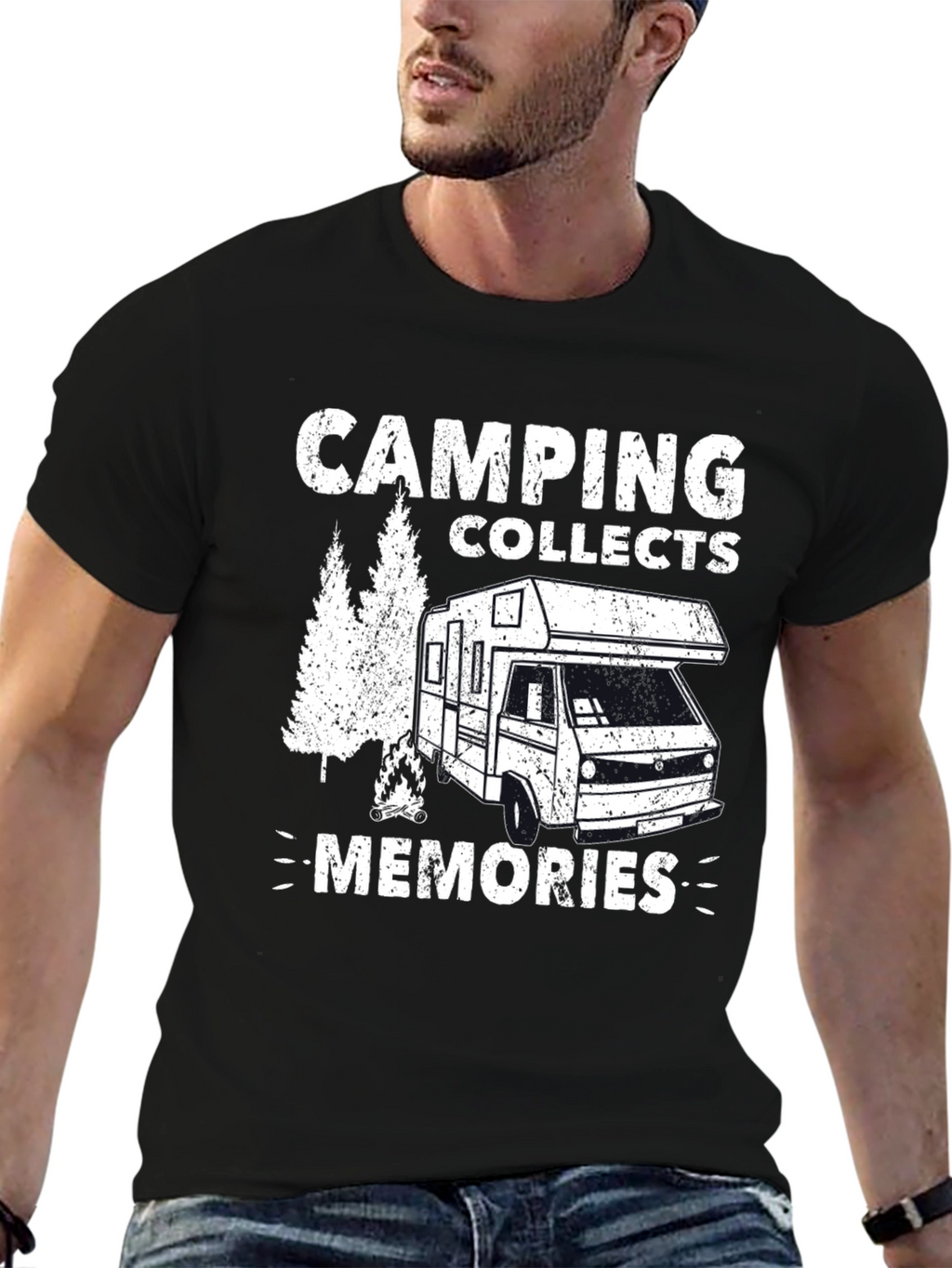 Camping Collects Memories Graphic T-Shirt