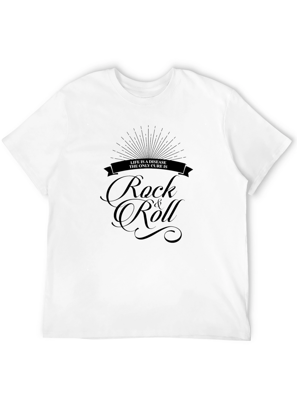 Rock & Roll Cure Black Graphic Tee