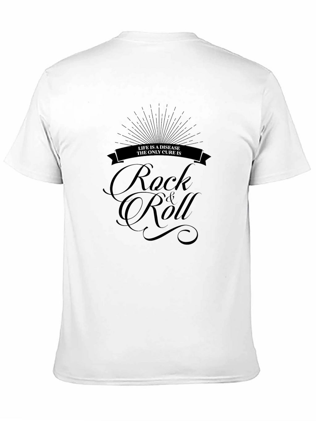 Rock & Roll Cure Black Graphic Tee