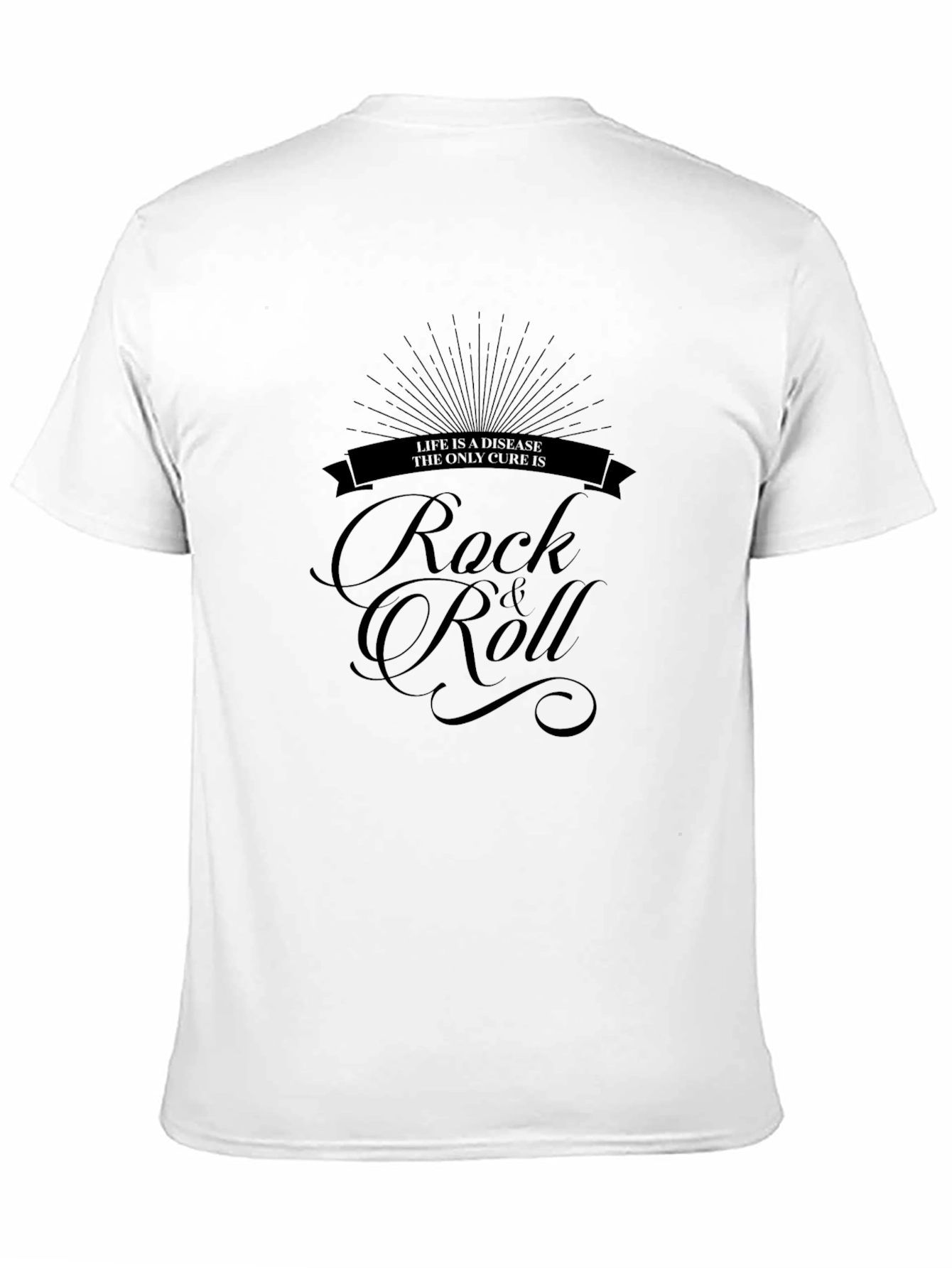 Rock & Roll Cure Black Graphic Tee