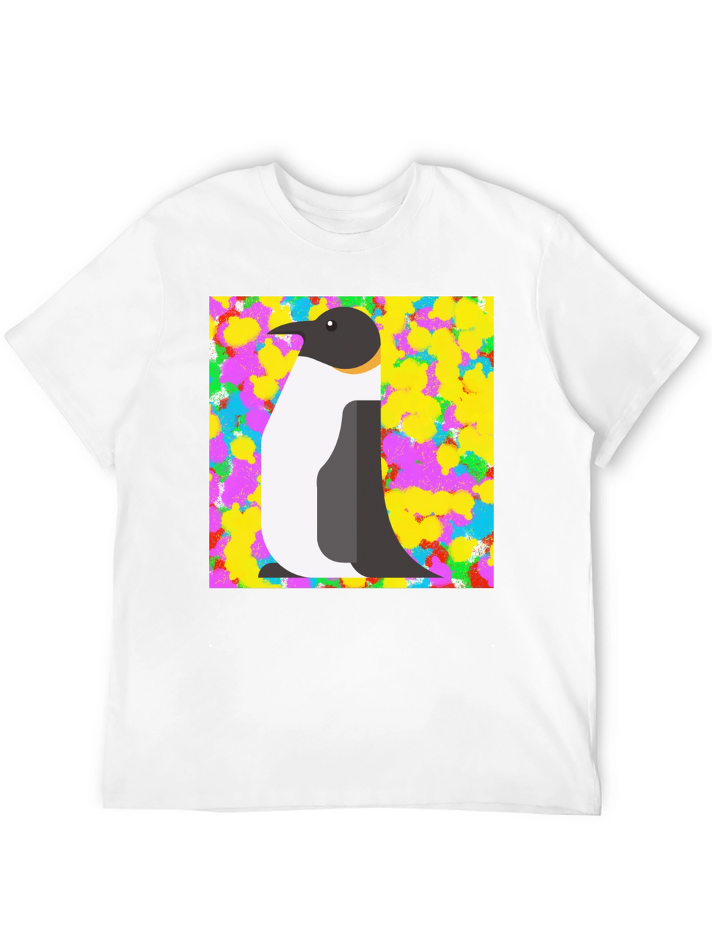 Penguin Graphic Print Black T-Shirt