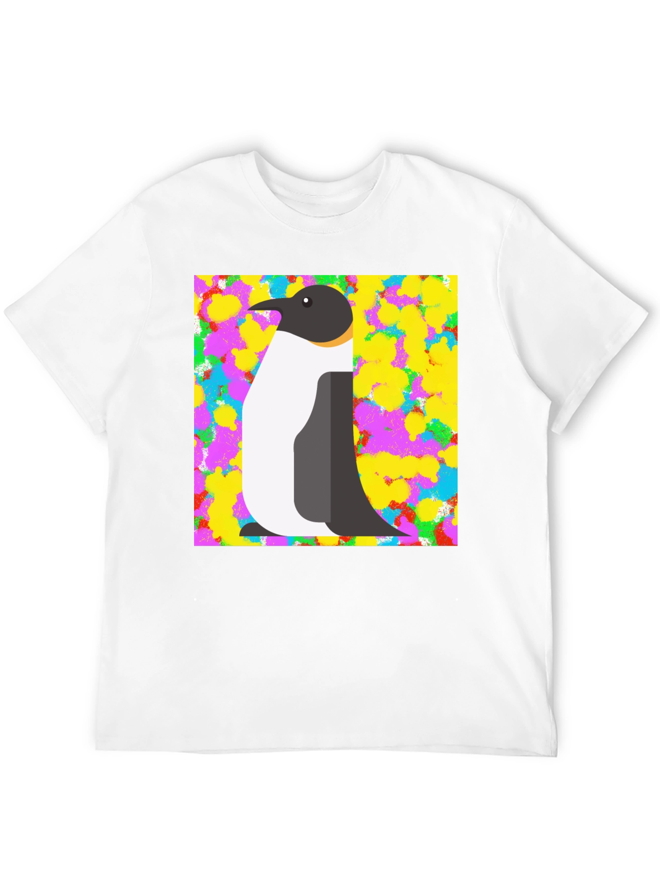 Penguin Graphic Print Black T-Shirt