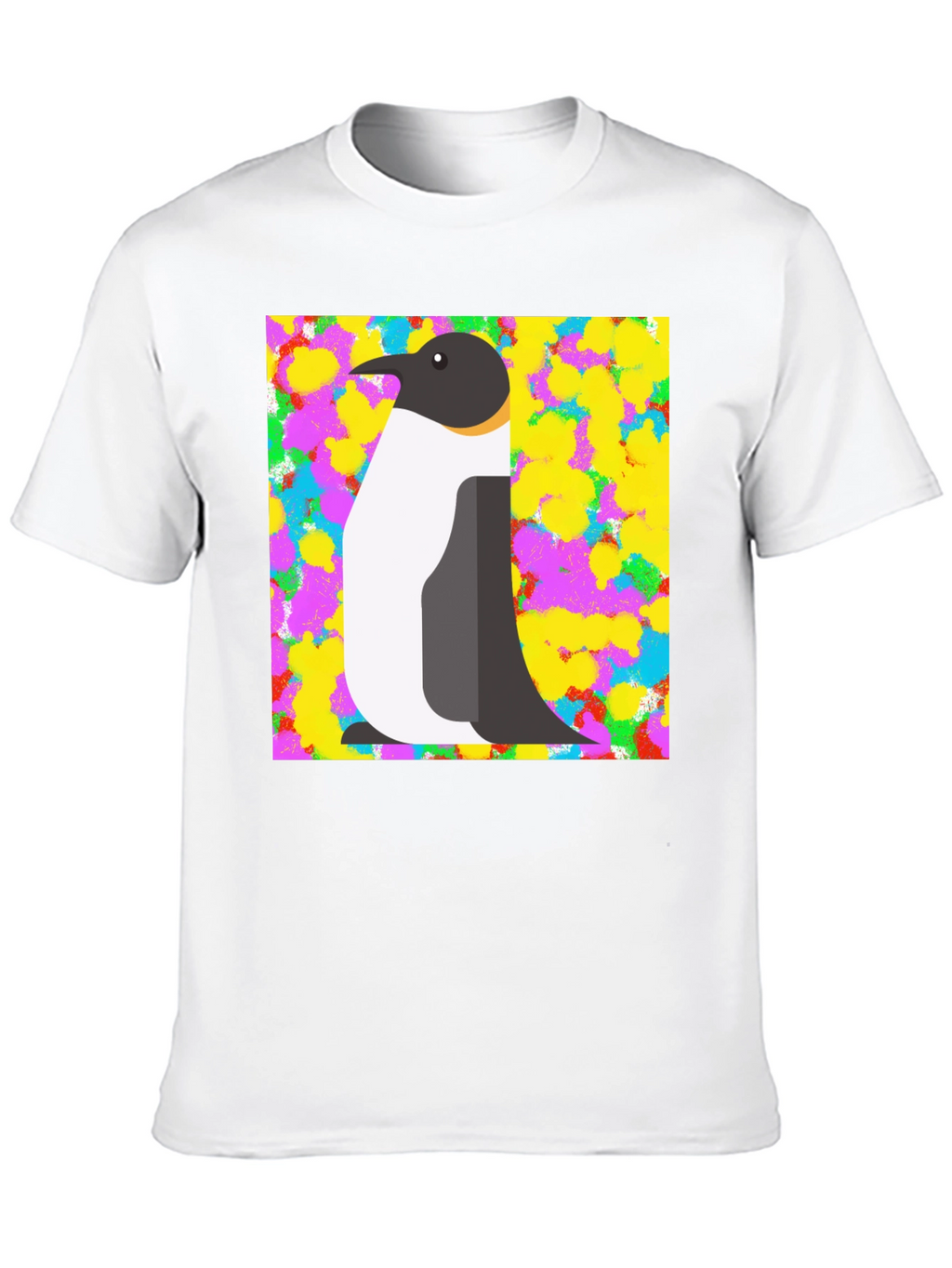 Penguin Graphic Print Black T-Shirt