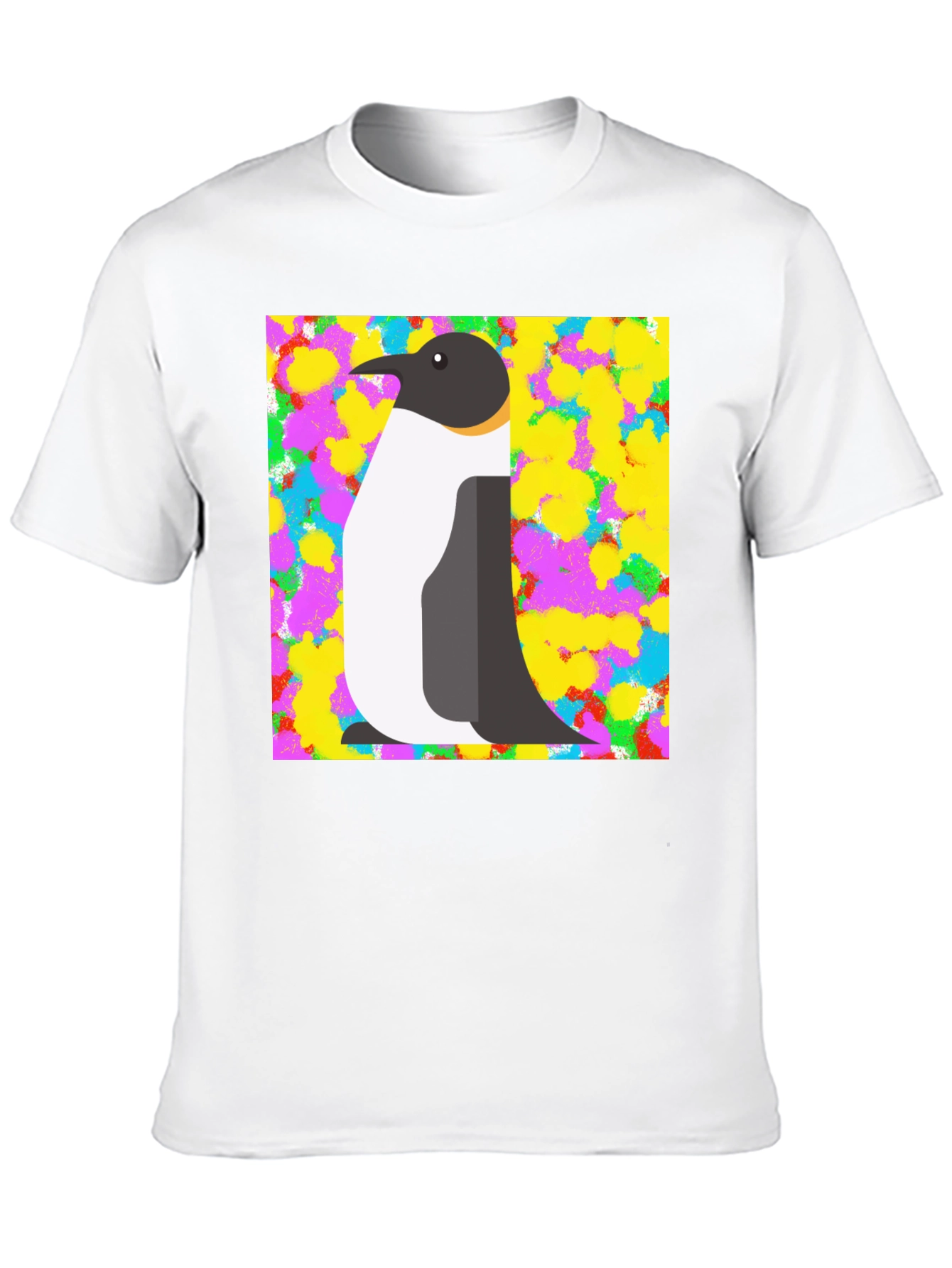 Penguin Graphic Print Black T-Shirt