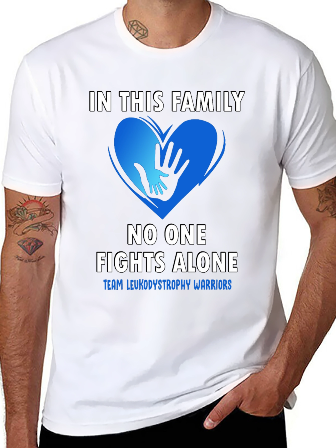 Leukodystrophy Warrior Family Support T-Shirt