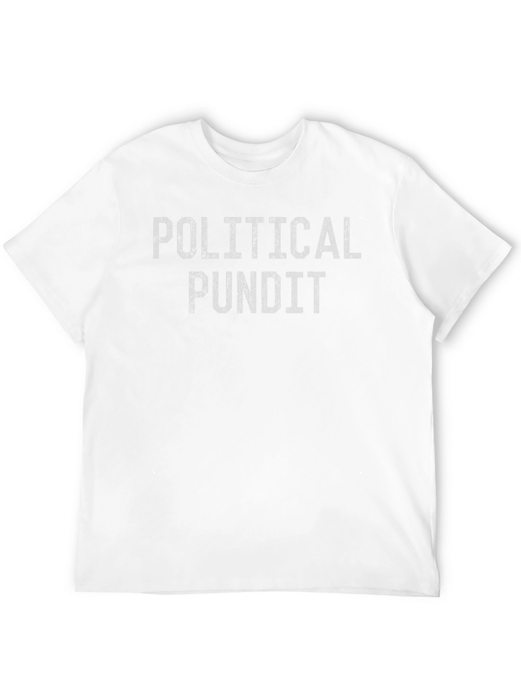 Political Pundit Graphic Tee - Black Casual T-Shirt
