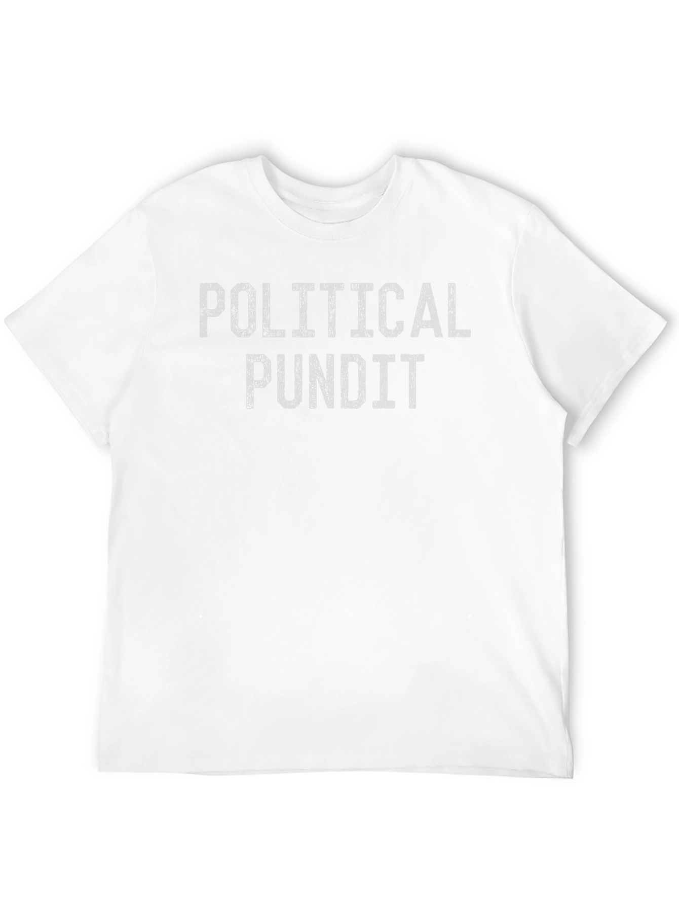 Political Pundit Graphic Tee - Black Casual T-Shirt
