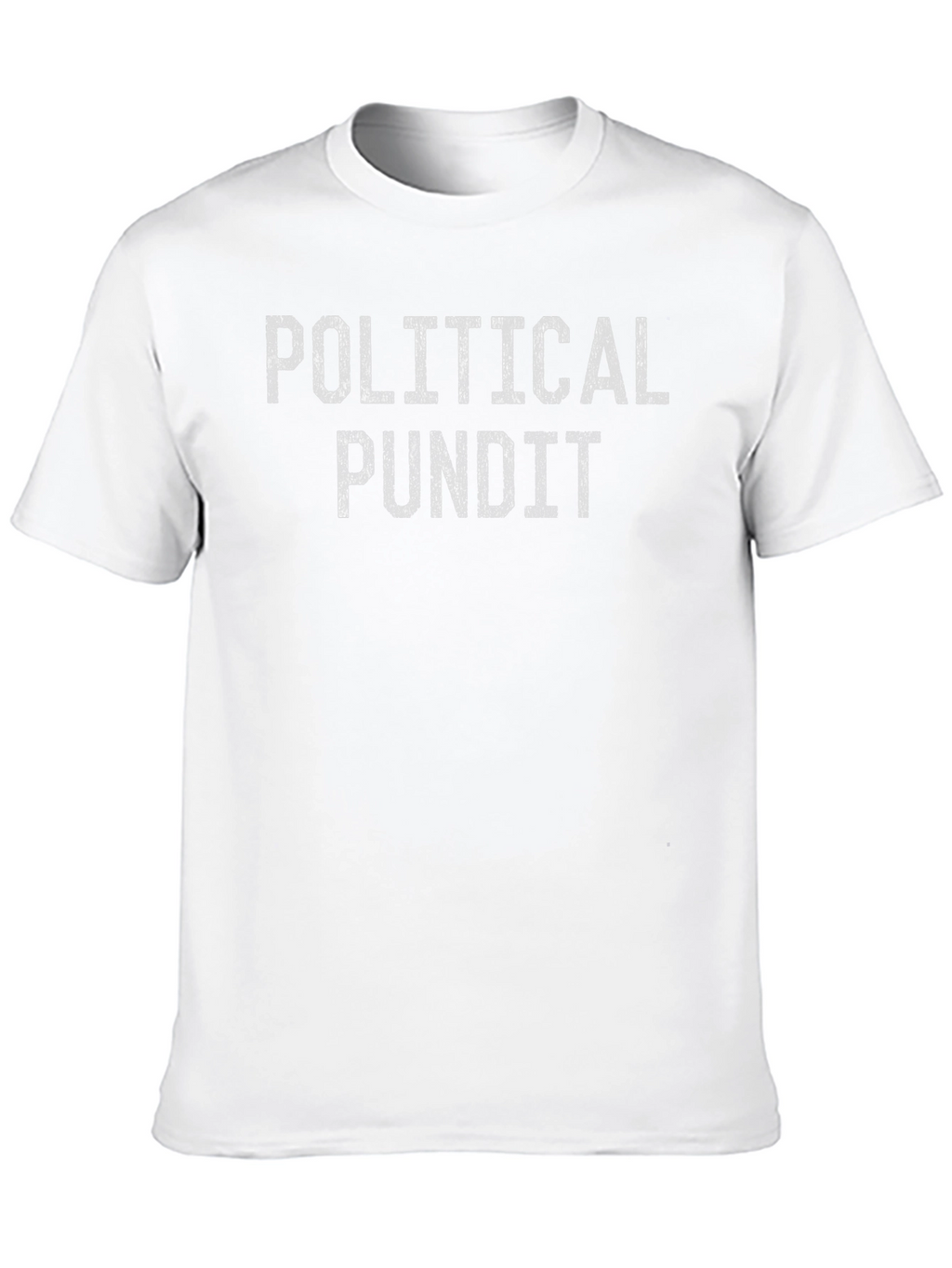 Political Pundit Graphic Tee - Black Casual T-Shirt