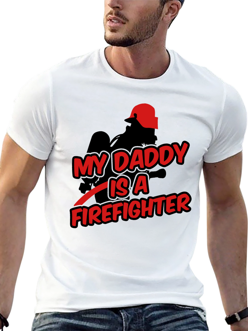 My Daddy is a Firefighter Graphic T-Shirt