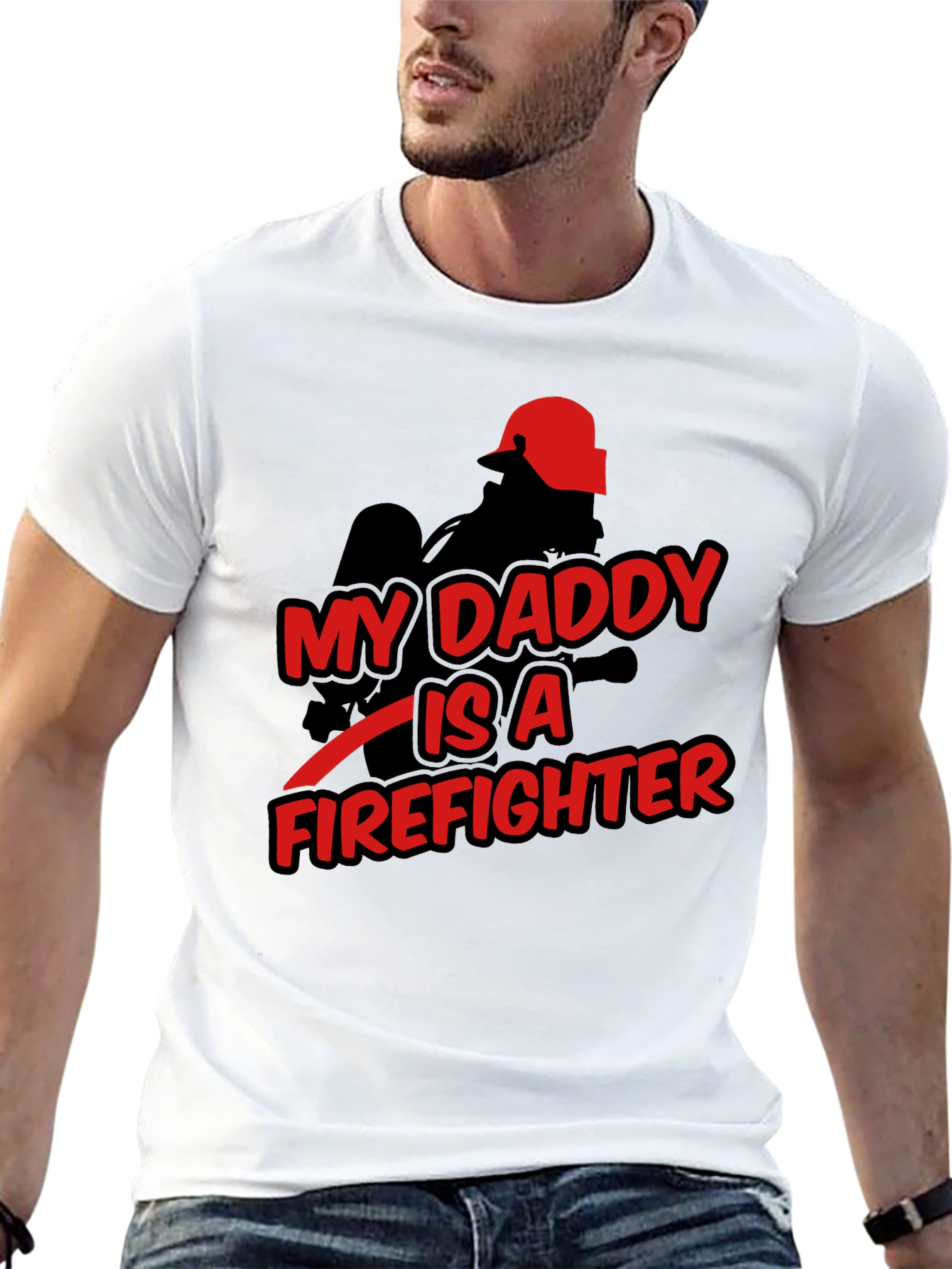 My Daddy is a Firefighter Graphic T-Shirt