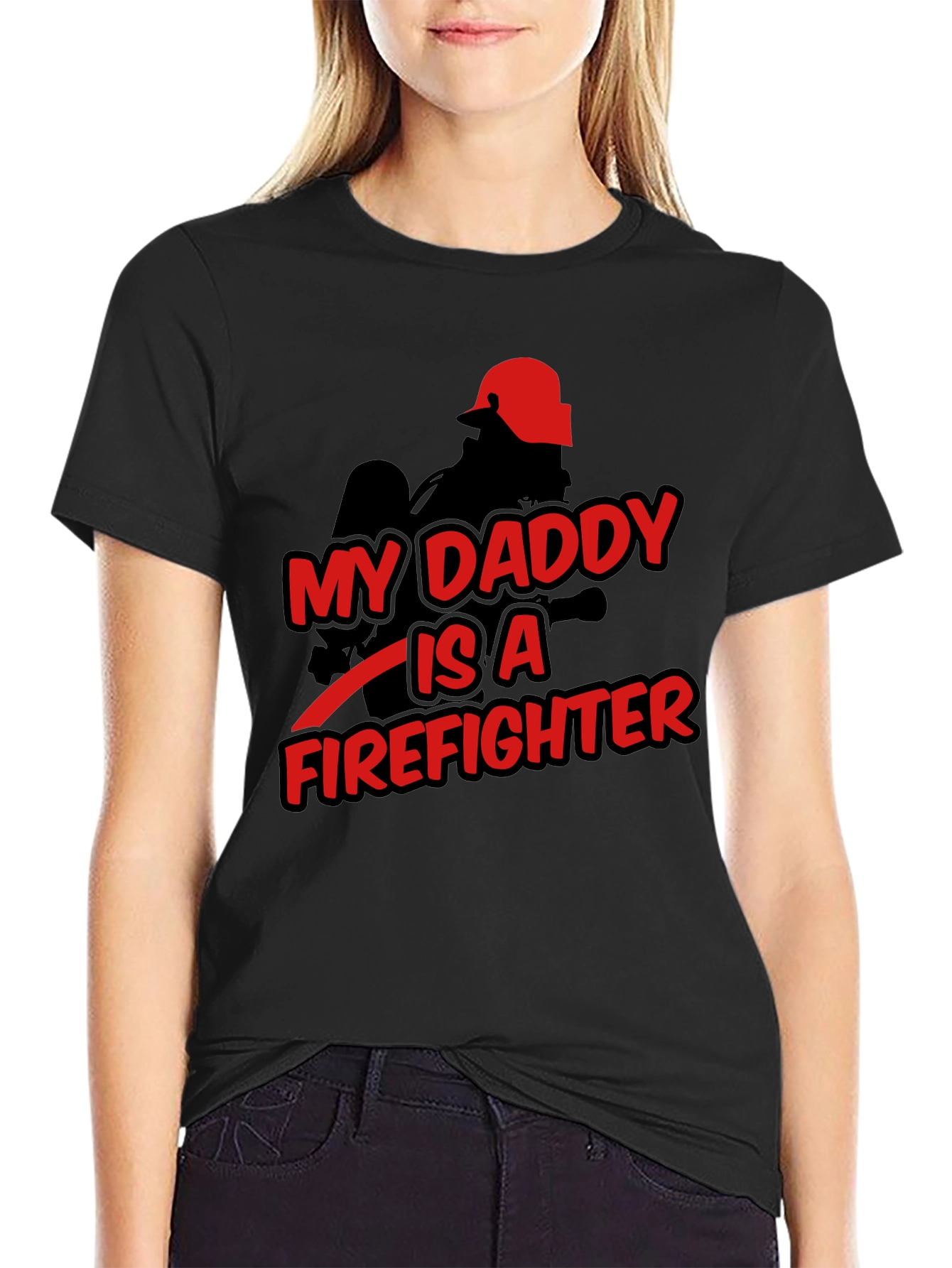 My Daddy is a Firefighter Graphic T-Shirt