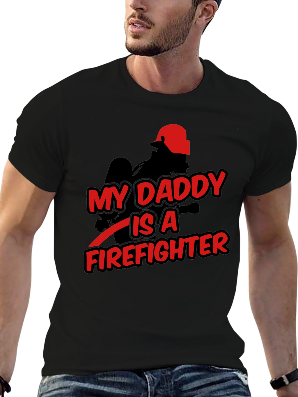 My Daddy is a Firefighter Graphic T-Shirt