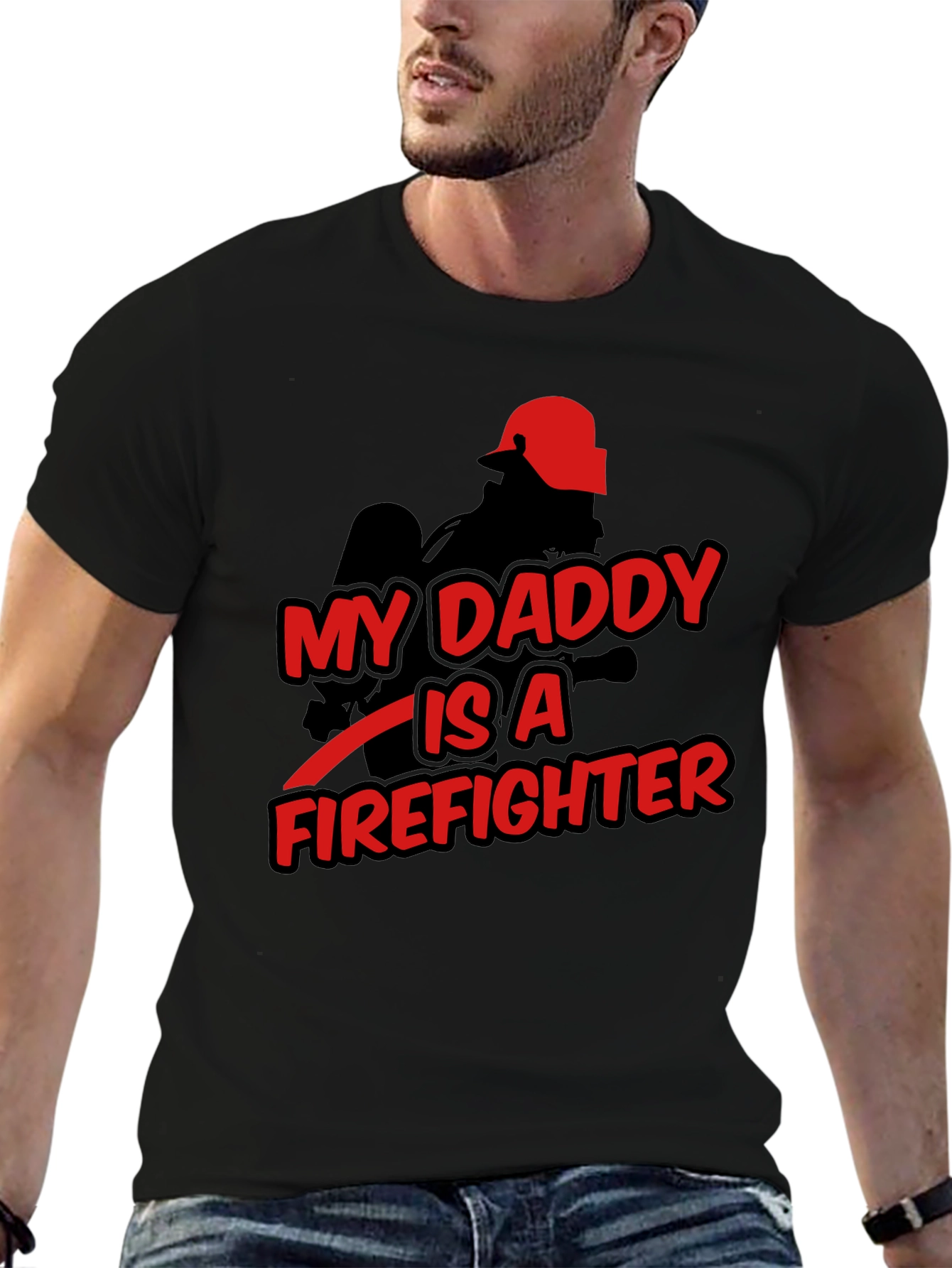 My Daddy is a Firefighter Graphic T-Shirt