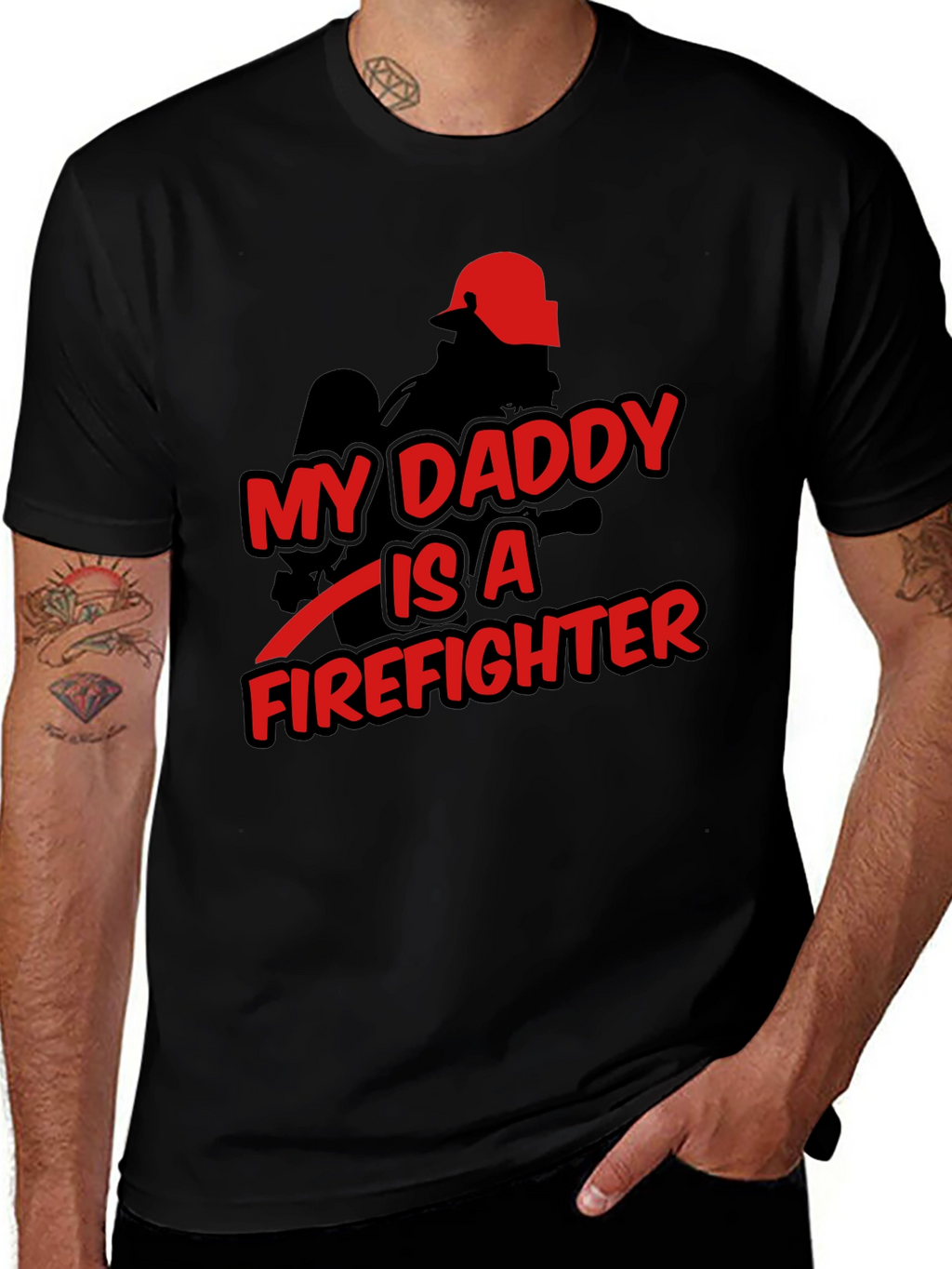 My Daddy is a Firefighter Graphic T-Shirt