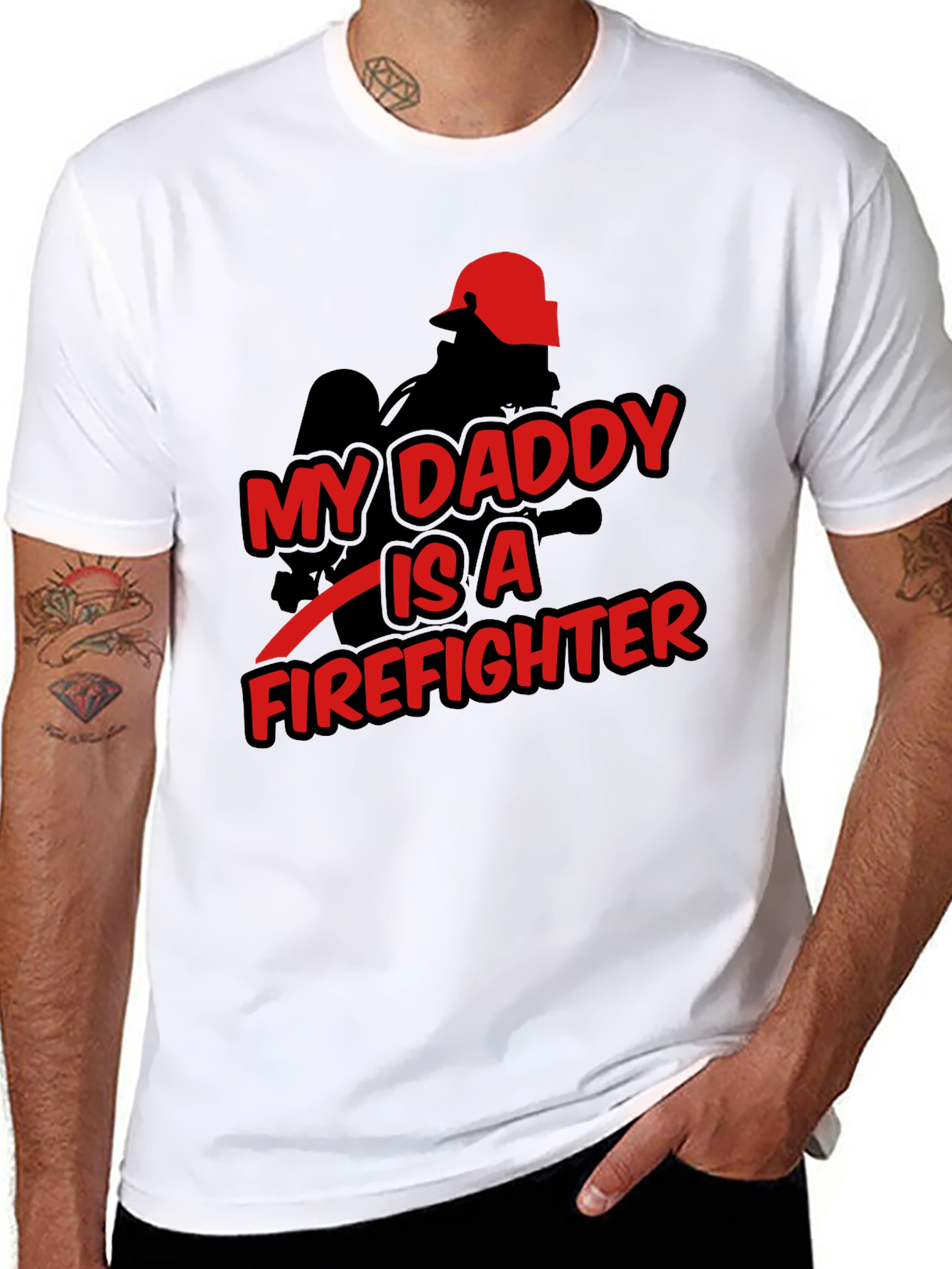 My Daddy is a Firefighter Graphic T-Shirt