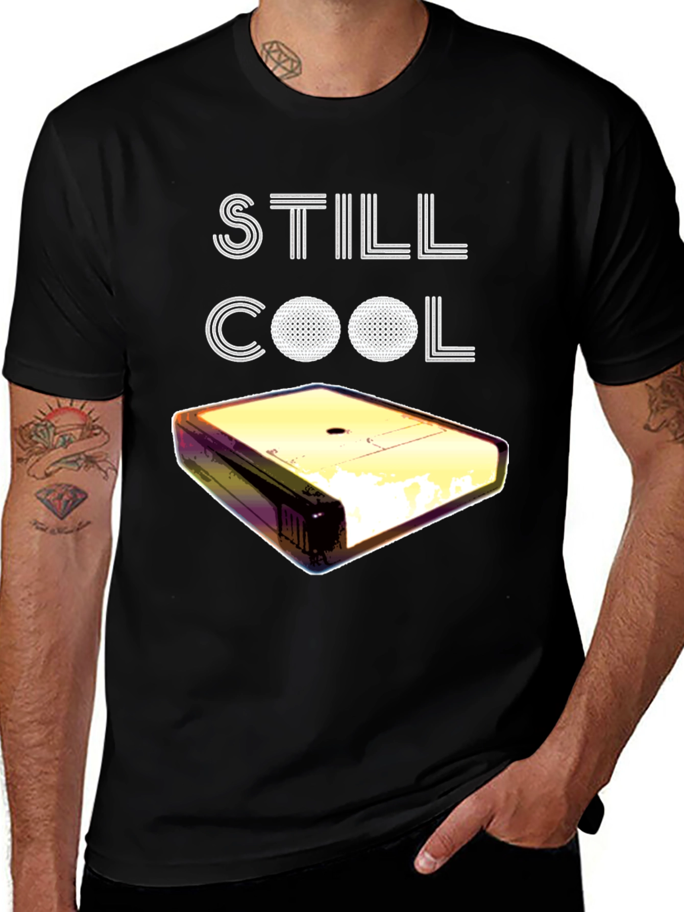 Still Cool Cassette Tape Graphic T-Shirt
