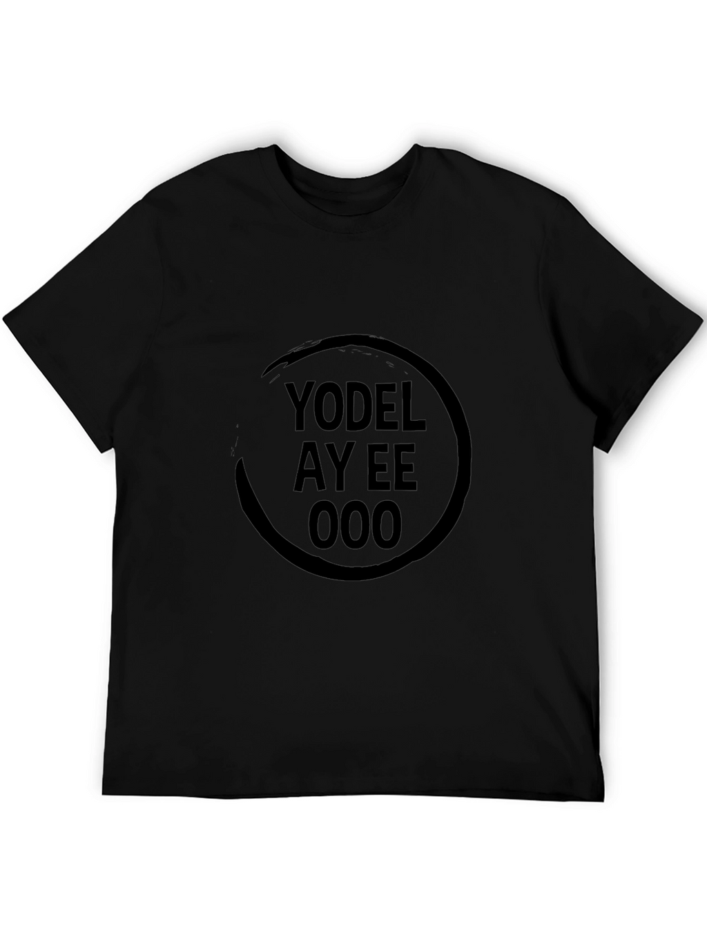 Yodel Ay Eee Ooo Graphic T-Shirt - Black