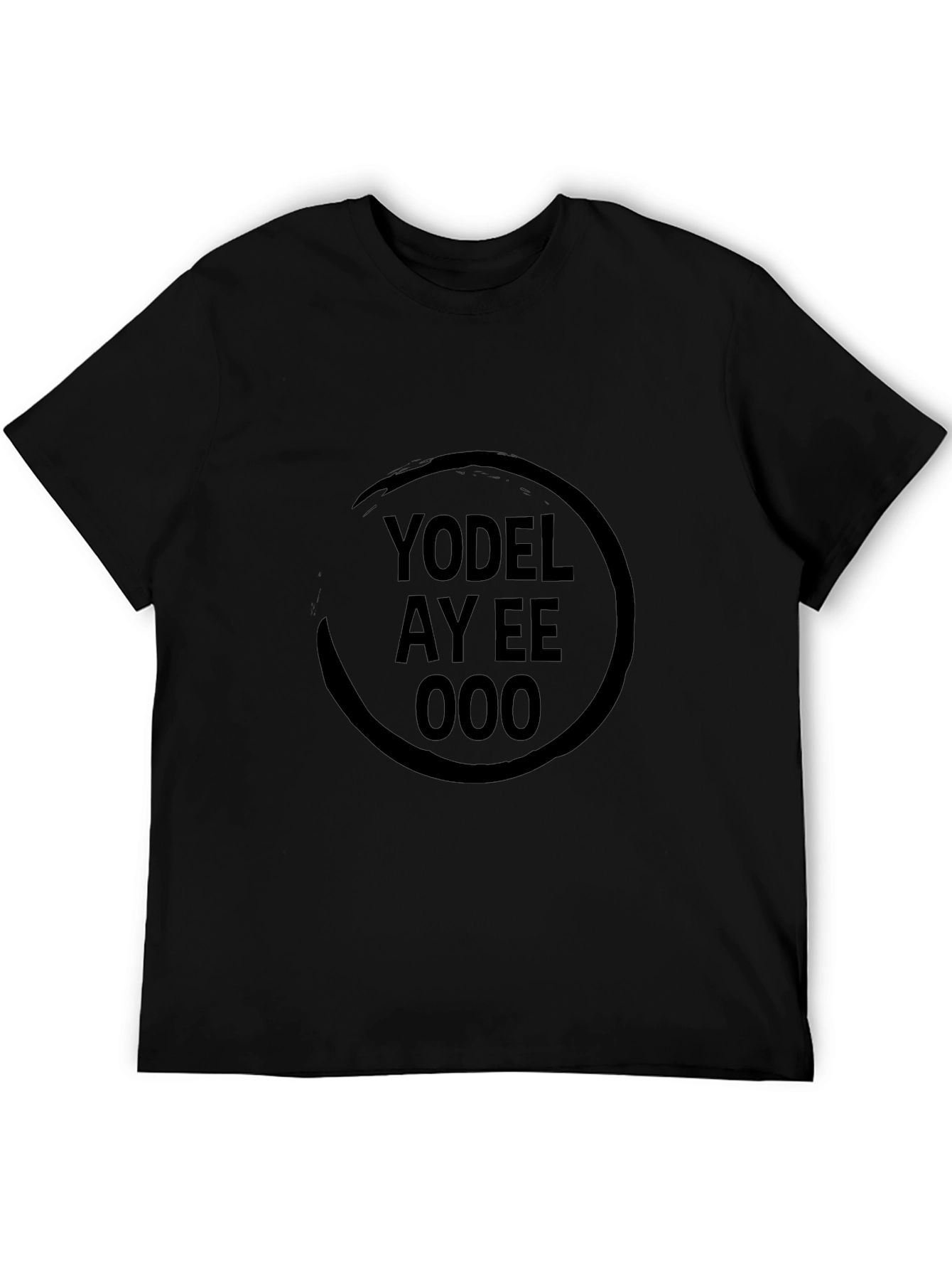 Yodel Ay Eee Ooo Graphic T-Shirt - Black