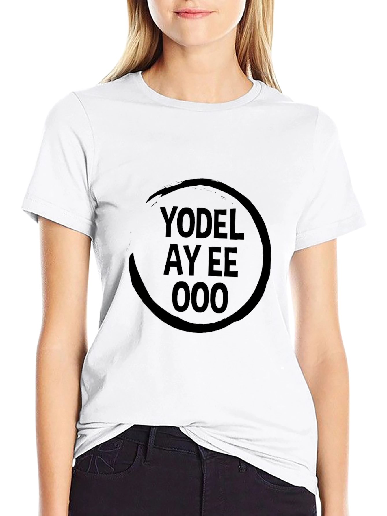 Yodel Ay Eee Ooo Graphic T-Shirt - Black