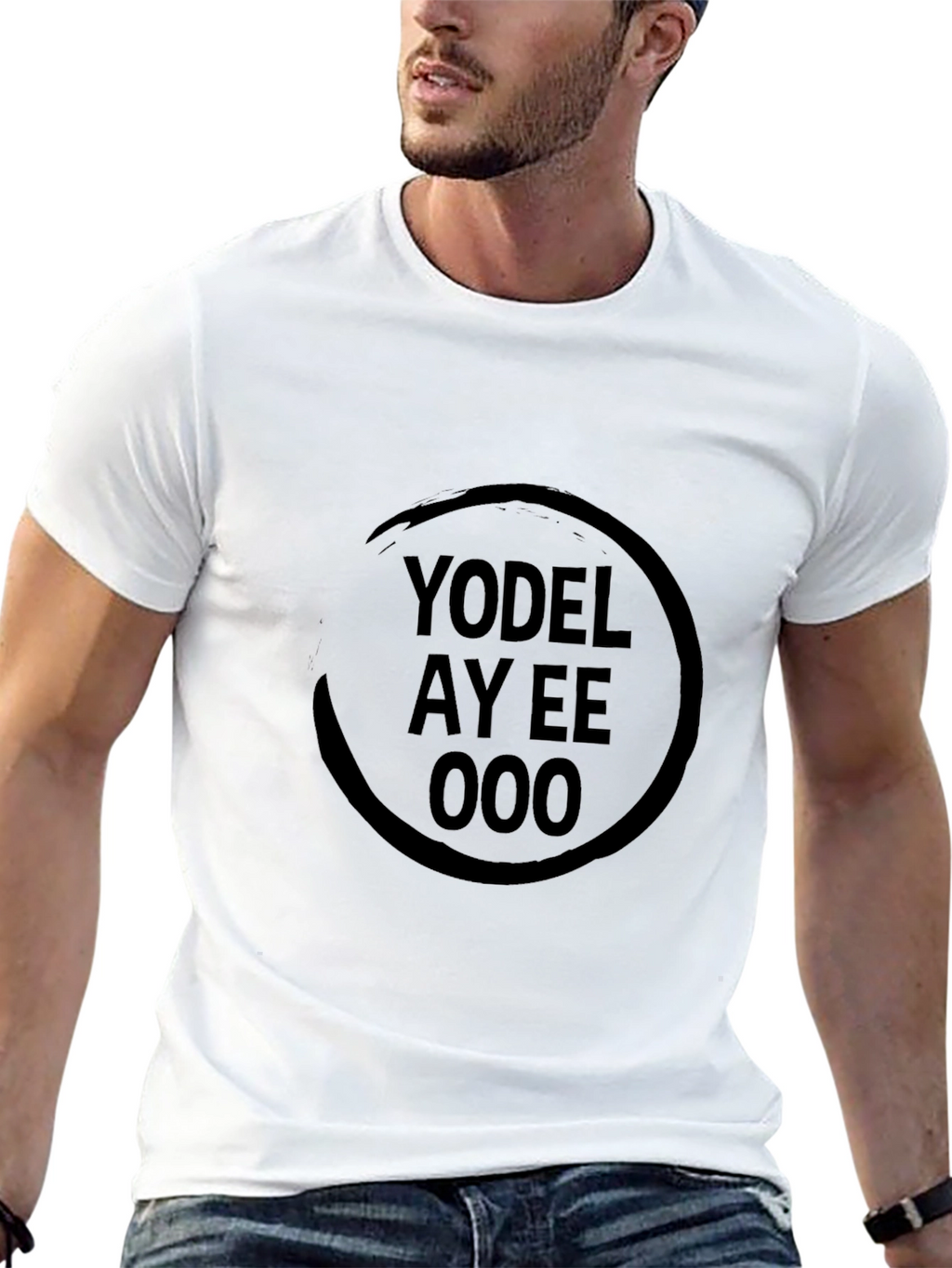 Yodel Ay Eee Ooo Graphic T-Shirt - Black