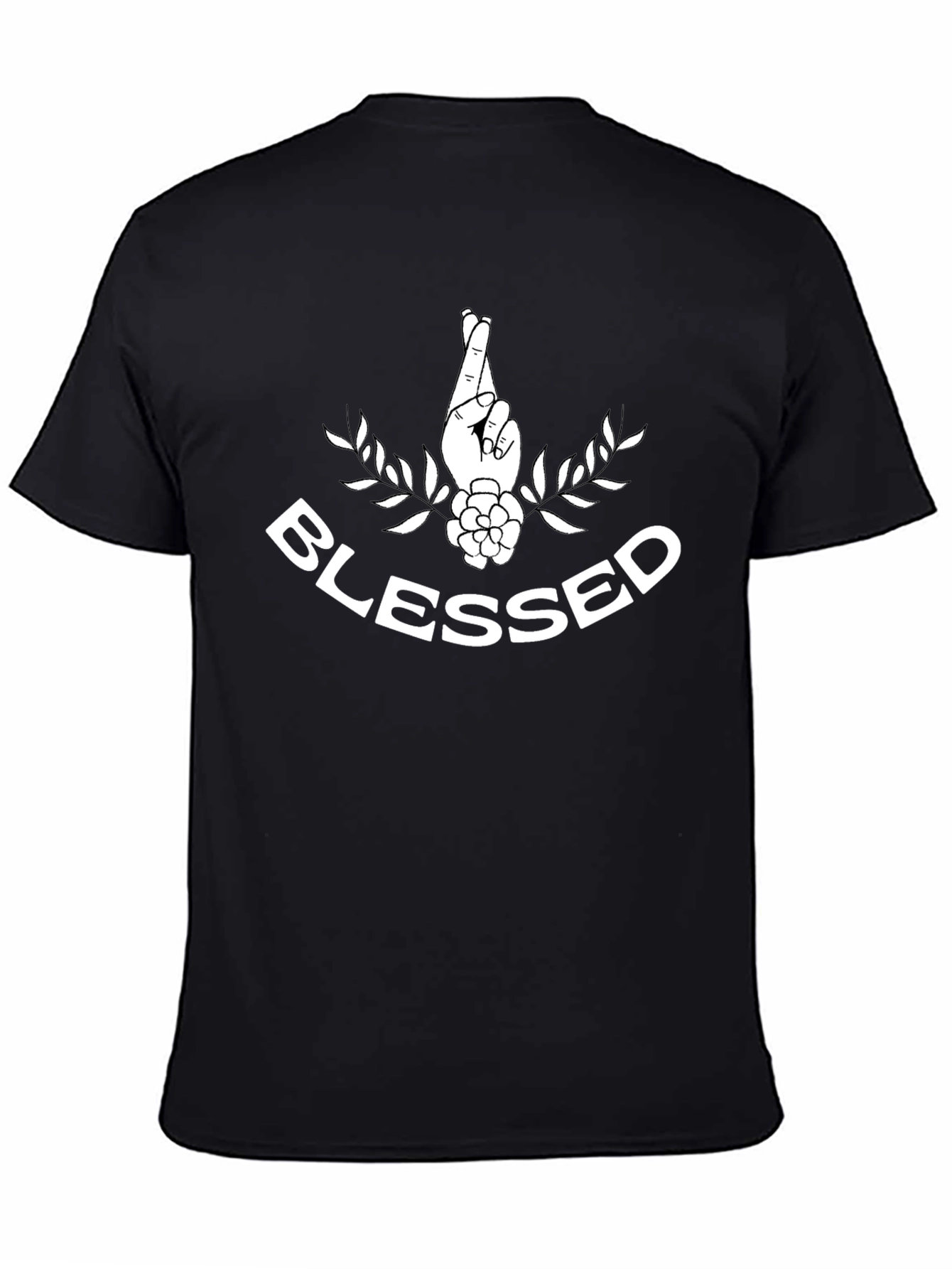 Blessed Graphic Tee - Lucky Fingers Crossed T-Shirt