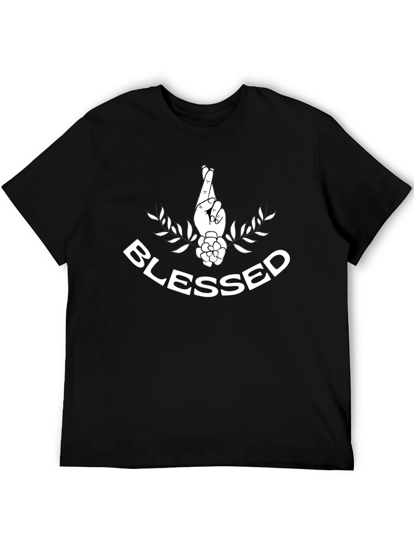 Blessed Graphic Tee - Lucky Fingers Crossed T-Shirt