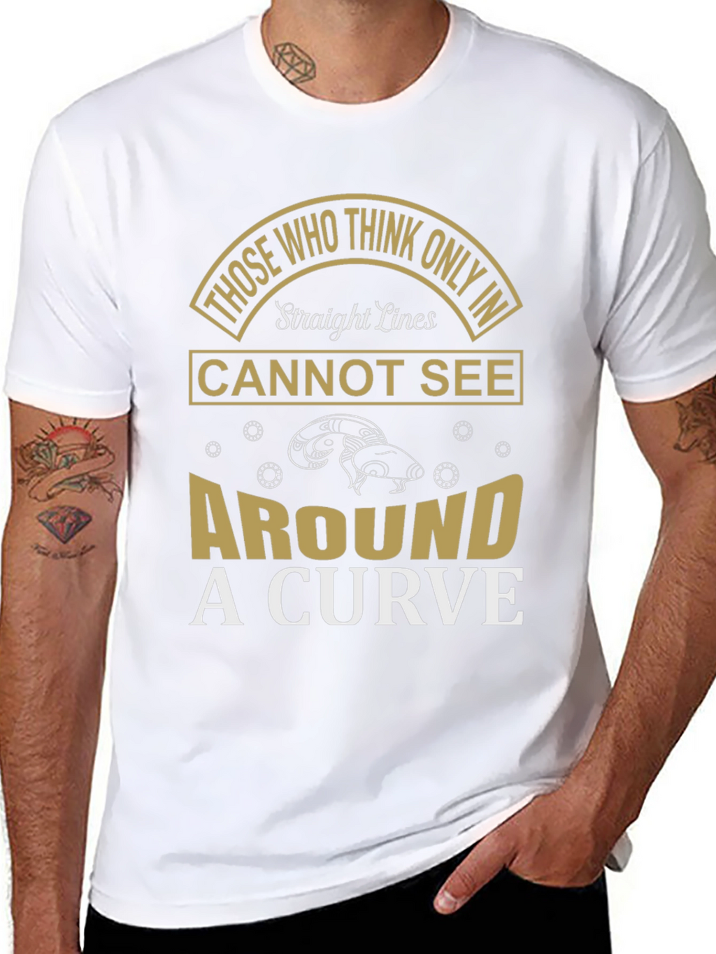 Straight Lines T-Shirt - Unique Design