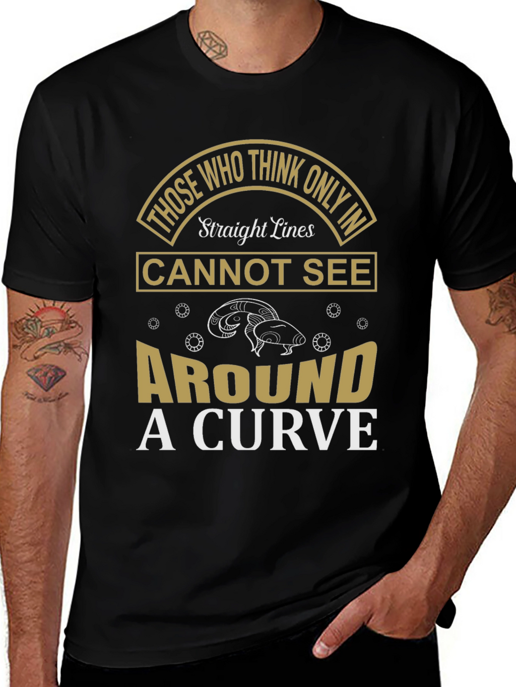 Straight Lines T-Shirt - Unique Design