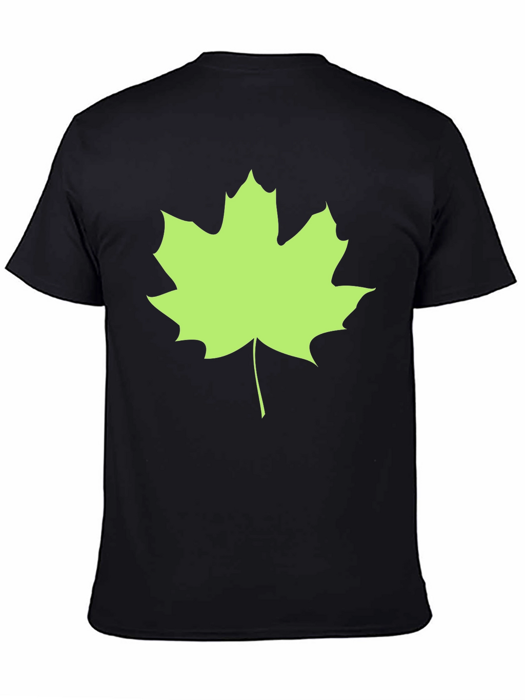 Maple Leaf Black Tee - Casual Style