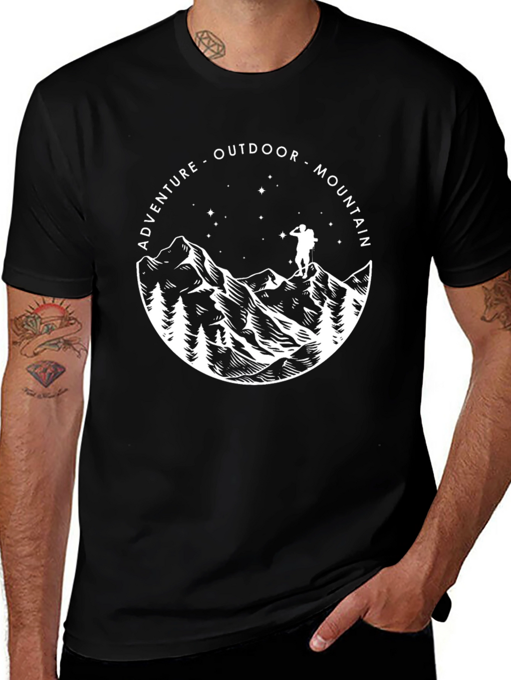 Adventure Mountain Outdoor Graphic T-Shirt