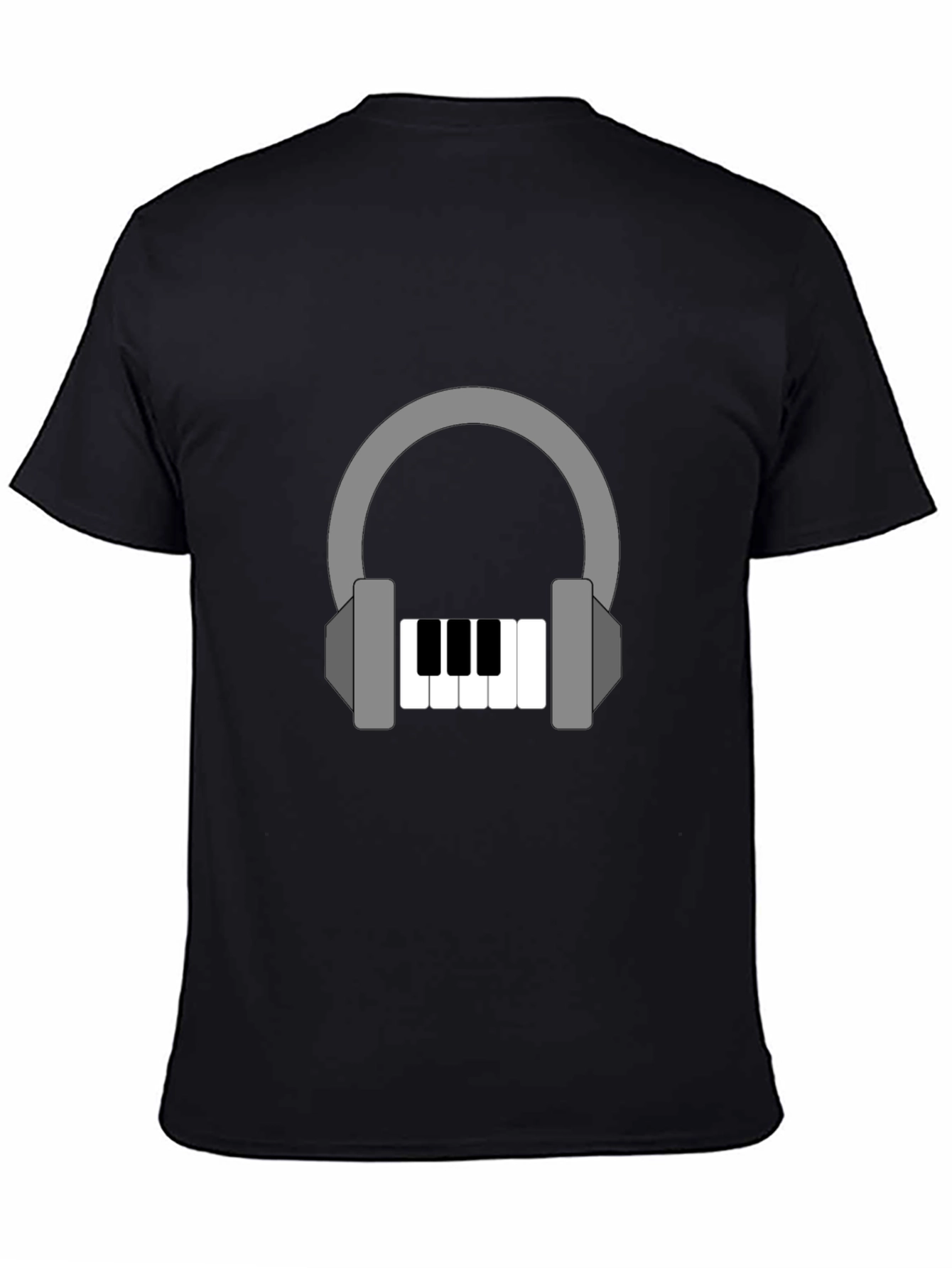Headphone Piano Graphic Tee - Music Lover Shirt