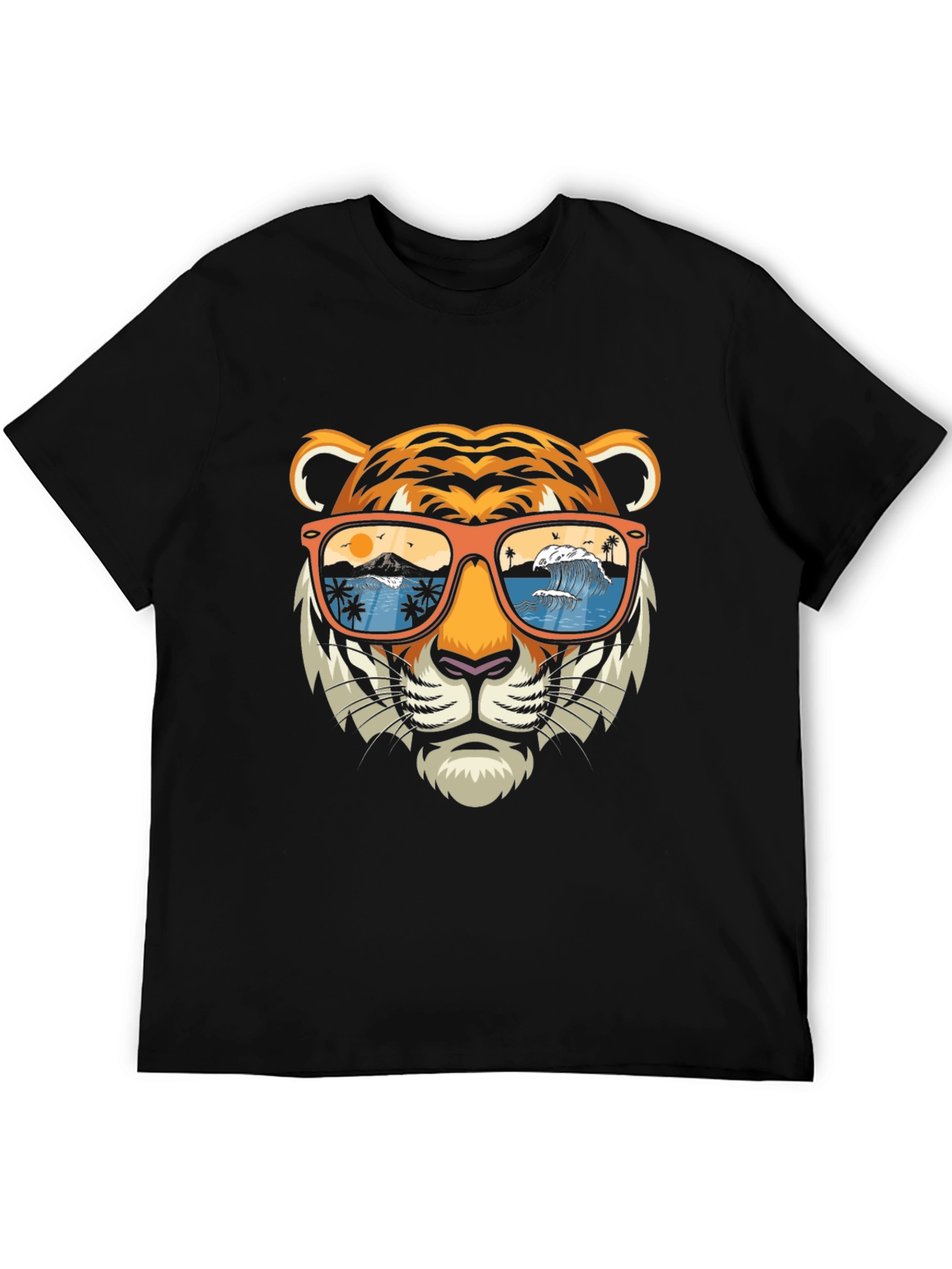 Tiger Sunglasses Graphic Tee - Summer Vibes