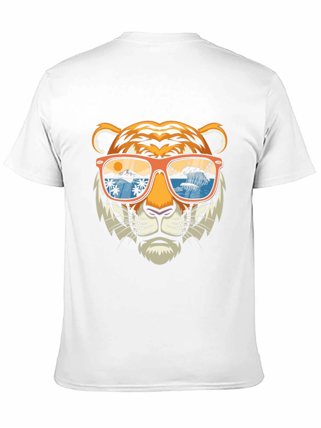 Tiger Sunglasses Graphic Tee - Summer Vibes