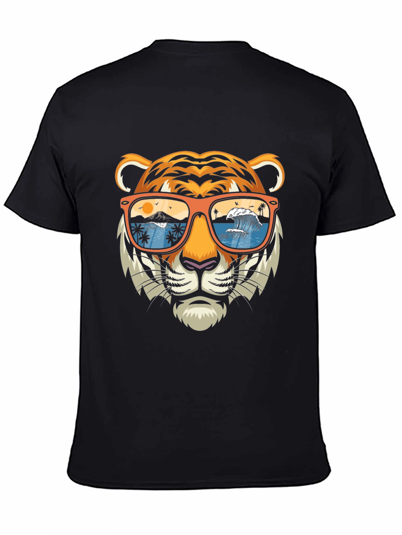 Tiger Sunglasses Graphic Tee - Summer Vibes