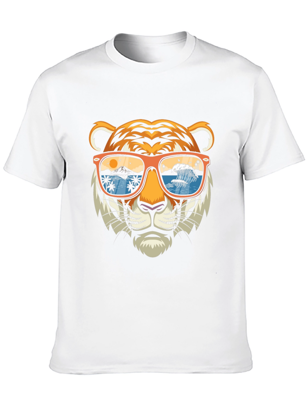 Tiger Sunglasses Graphic Tee - Summer Vibes