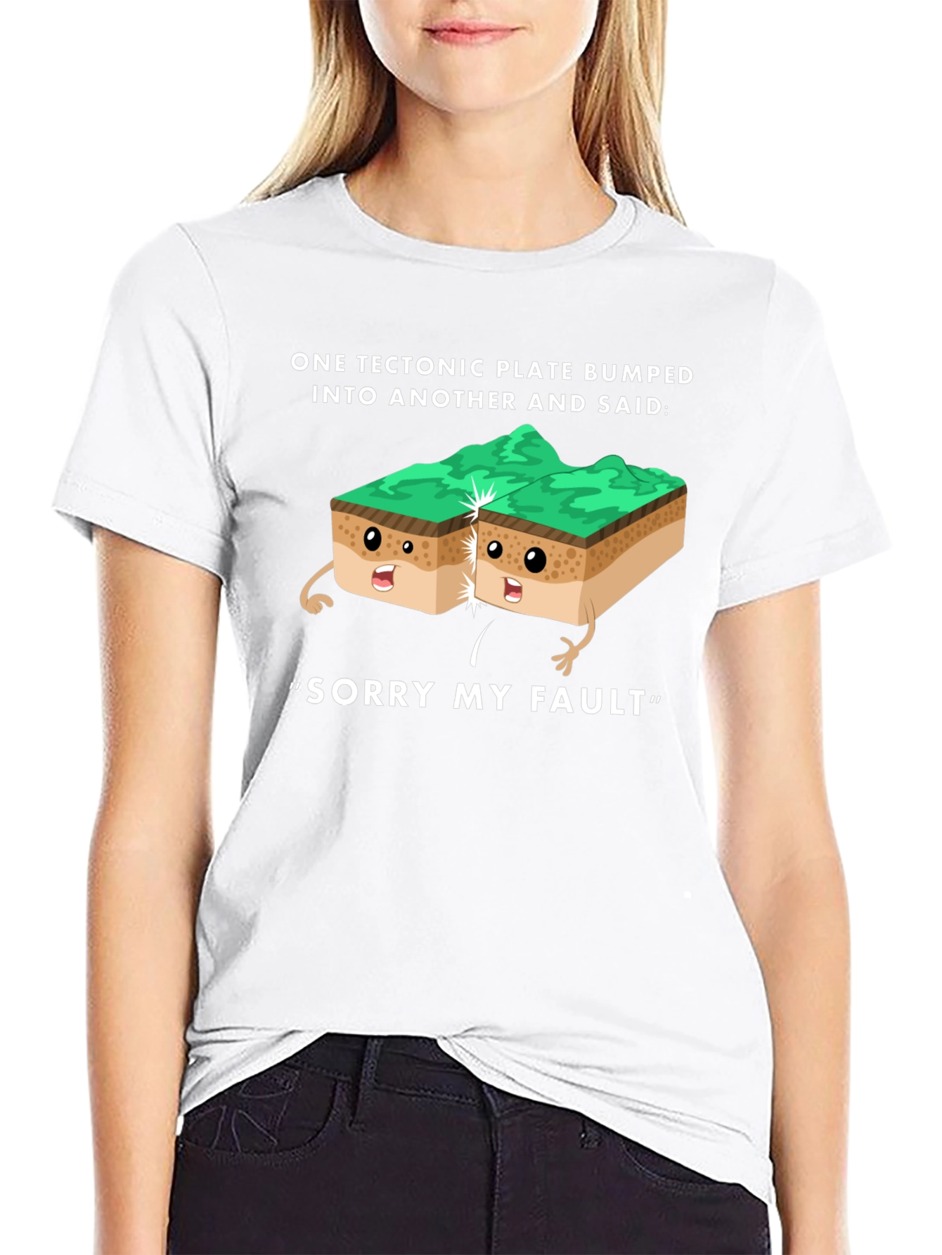 Funny Tectonic Plate Fault Apology Graphic Tee