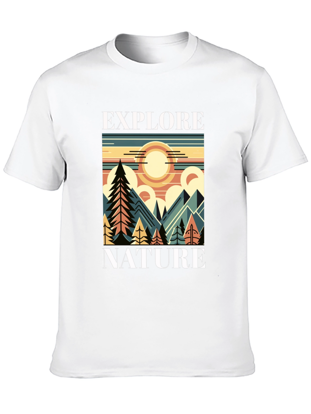 Explore Nature Graphic T-Shirt - Mountain Adventure Tee