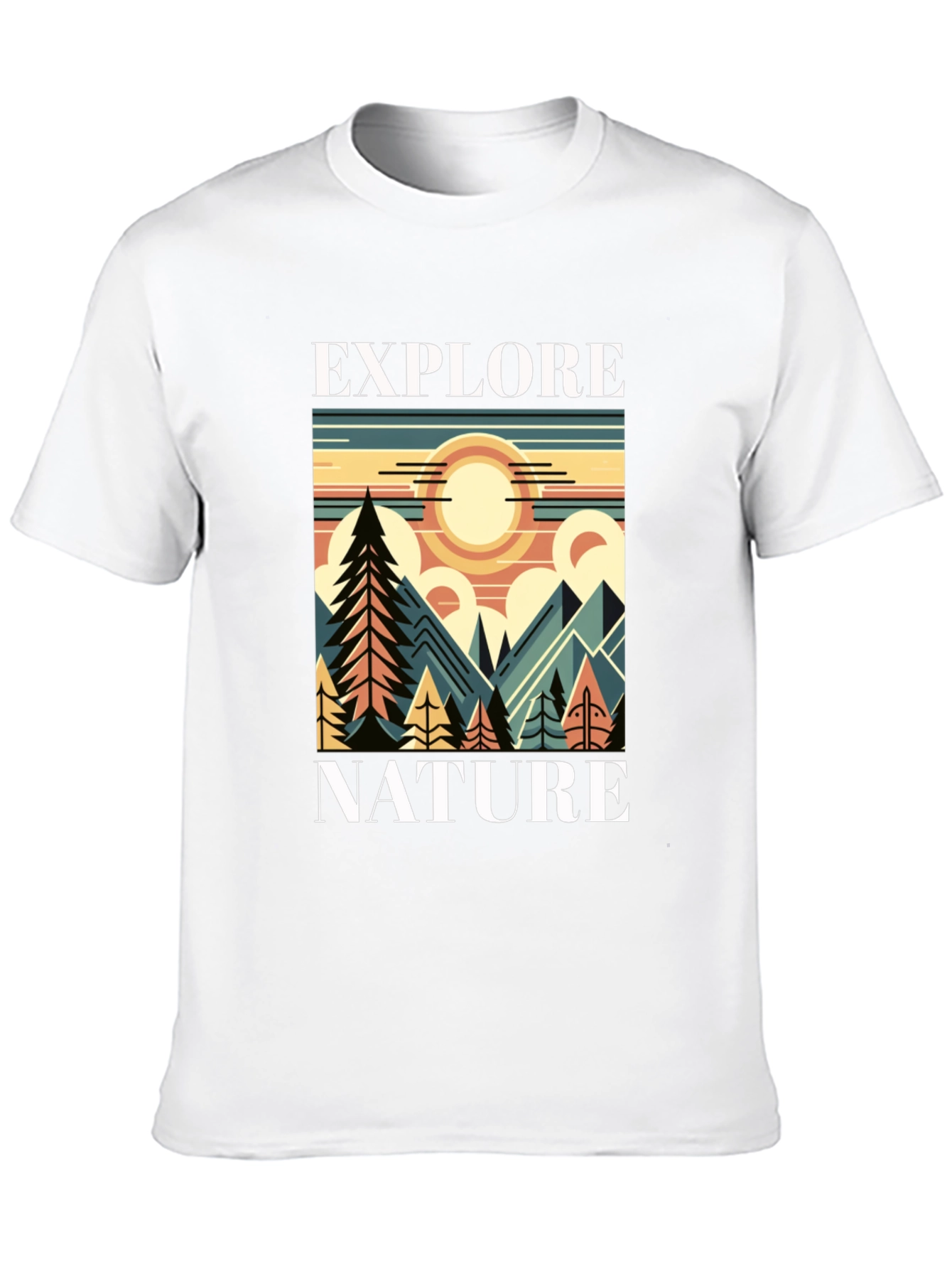 Explore Nature Graphic T-Shirt - Mountain Adventure Tee