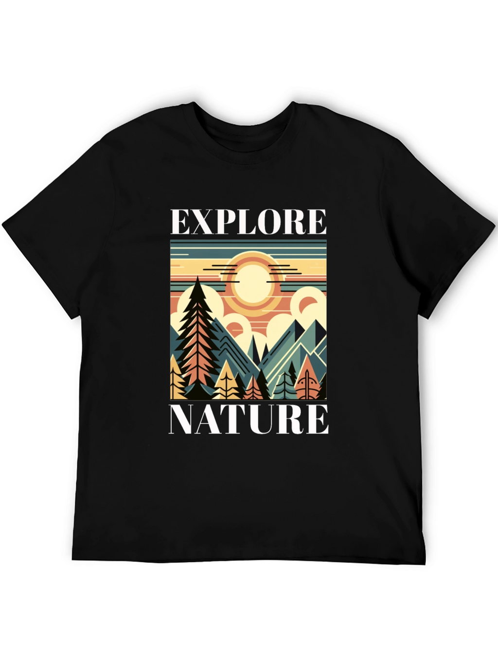 Explore Nature Graphic T-Shirt - Mountain Adventure Tee