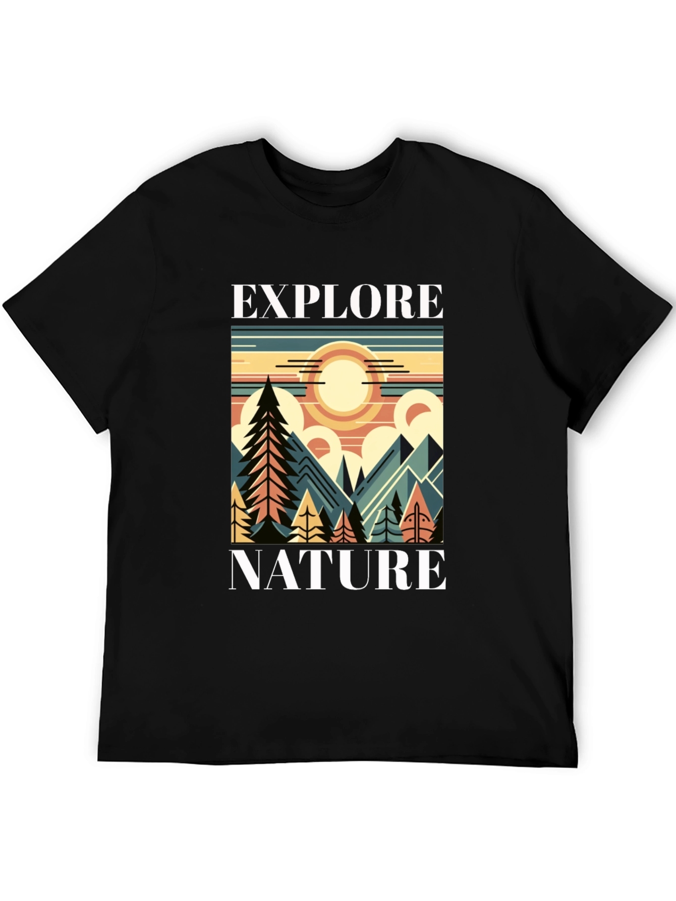 Explore Nature Graphic T-Shirt - Mountain Adventure Tee
