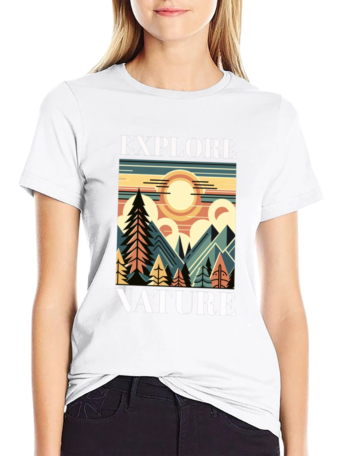 Explore Nature Graphic T-Shirt - Mountain Adventure Tee