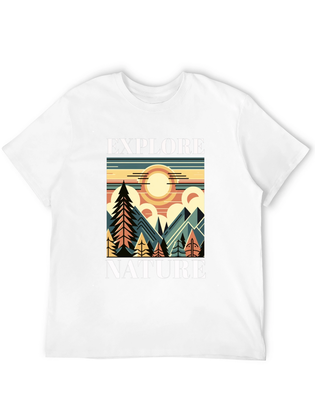 Explore Nature Graphic T-Shirt - Mountain Adventure Tee