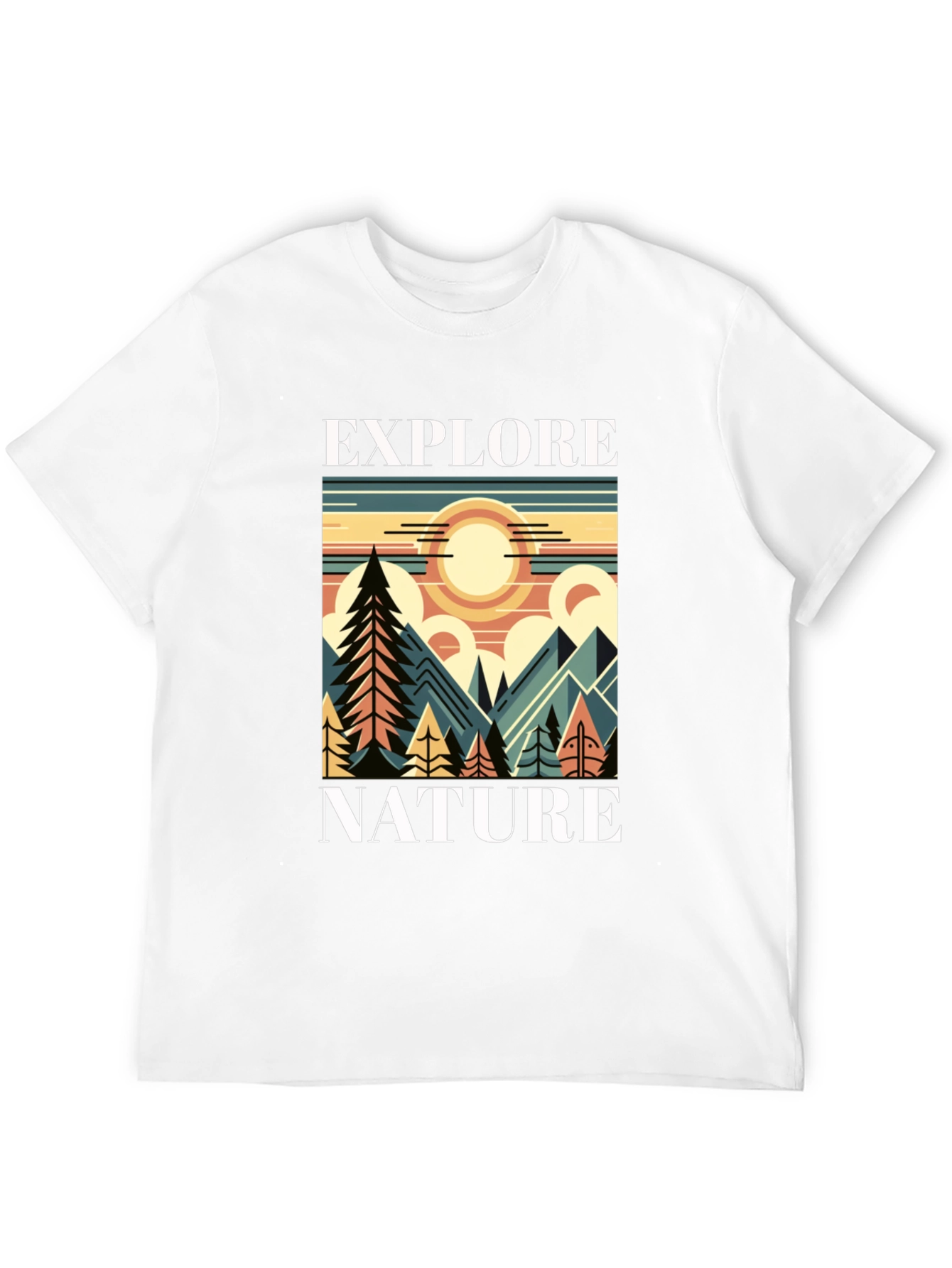Explore Nature Graphic T-Shirt - Mountain Adventure Tee