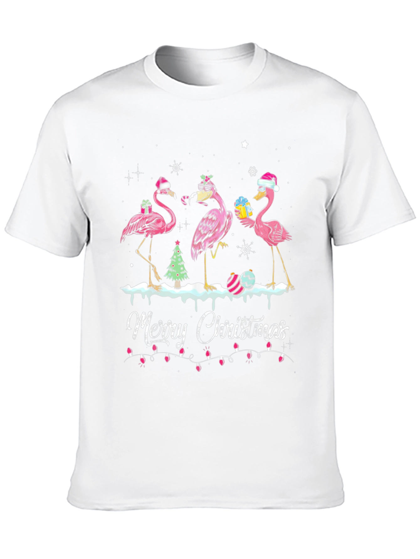 Flamingo Merry Christmas T-Shirt