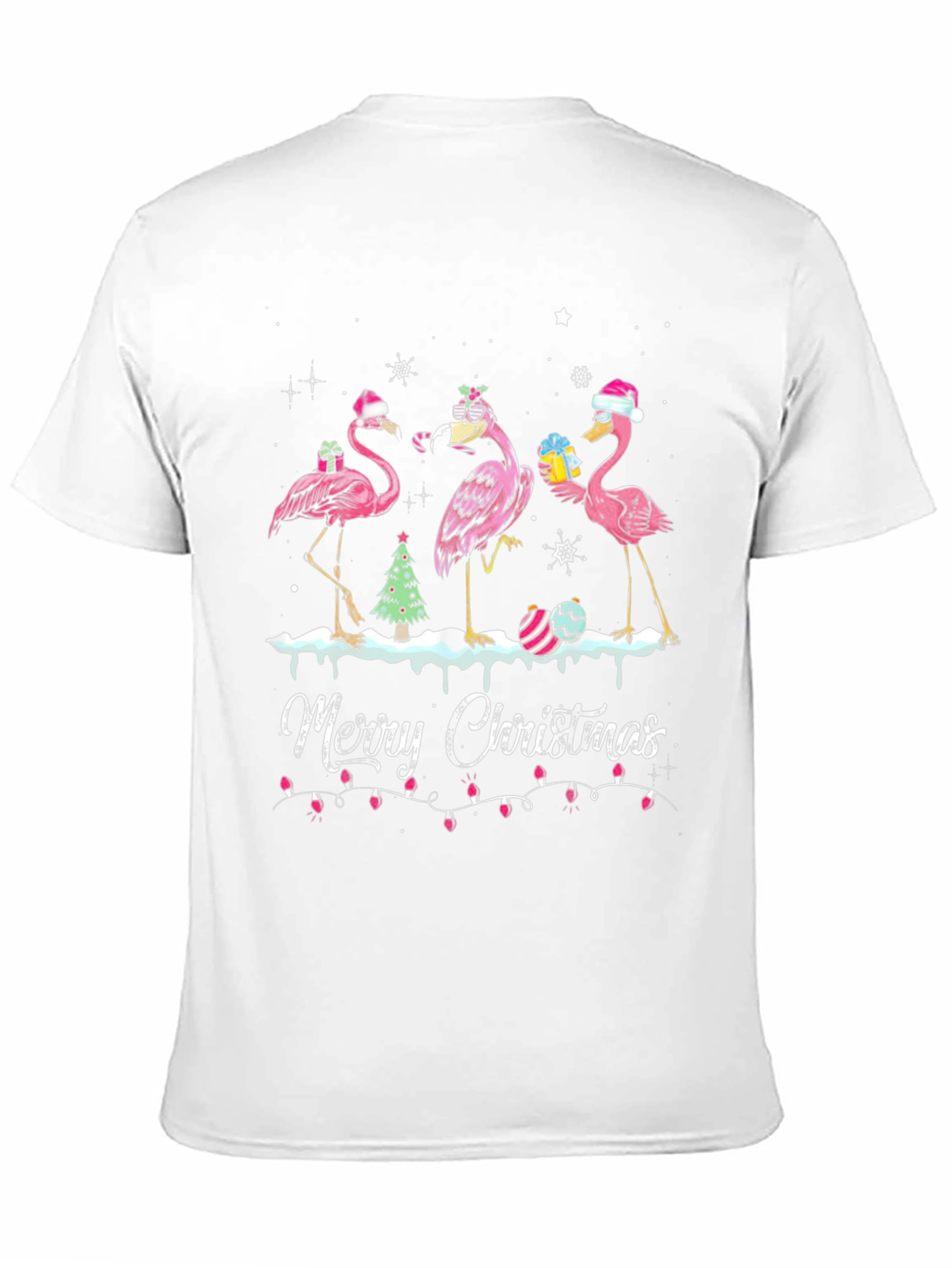 Flamingo Merry Christmas T-Shirt