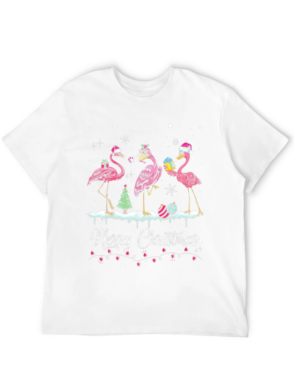 Flamingo Merry Christmas T-Shirt